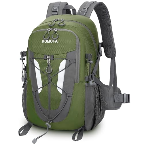 Hiking Backpack 30L Lightweight Travel Daypack Small Day Pack for Men Women Outdoor Camping Backpacking, Army Green - color: Army Green