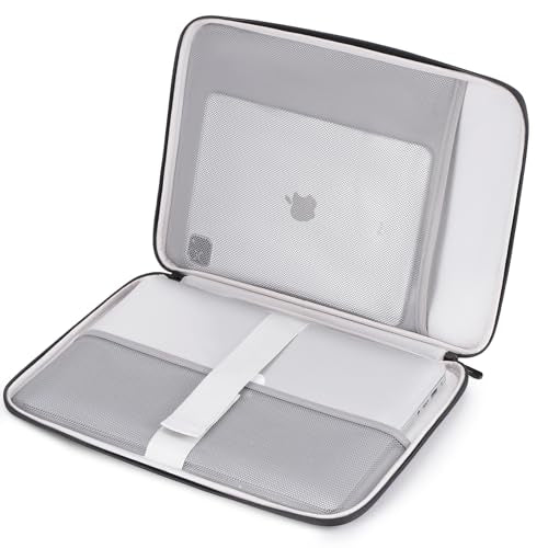 DOMISO 15.6 inch Laptop Case Sleeve Protective Cover Compatible with 16 inch MacBook Pro M4 M3 M2/Pro Max,15.6-16 inch HP Dell ASUS Lenovo Chromebook,Waterproof Computer Cases Bag with Handle,Black - color: Black, size: 15.6 inch