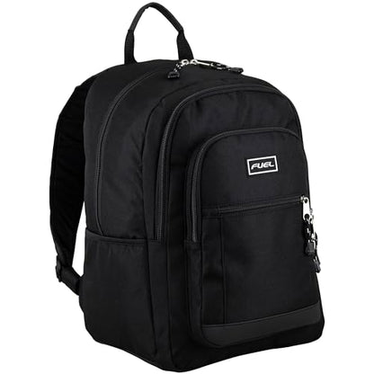 FUEL Laptop Durable Hiking Travel Commuter Carry On Casual Daypack Classic Bag Backpack, Black - color: Black