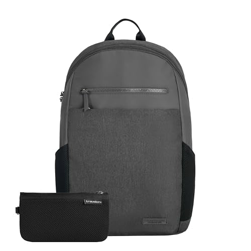 Travelon Anti-Theft Metro Backpack with RFID blocking pouch - color: Gray