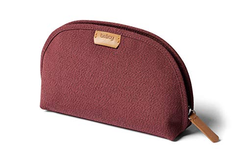 Bellroy Classic Pouch, Everyday kit, Leather and Woven Fabric (pens, Cables, Cosmetics, Personal Items) - color: Red Earth