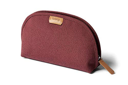 Bellroy Classic Pouch, Everyday kit, Leather and Woven Fabric (pens, Cables, Cosmetics, Personal Items) - color: Red Earth