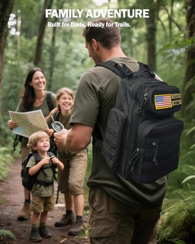 MIRACOL Outdoor Military Diaper Backpack: Dad-Approved Baby Bag with Insulated Pockets & Foldable Changing Mat - Lightweight Essentials for Hiking Camping Outdoor Adventures - color: Grey W/ Changing Mat