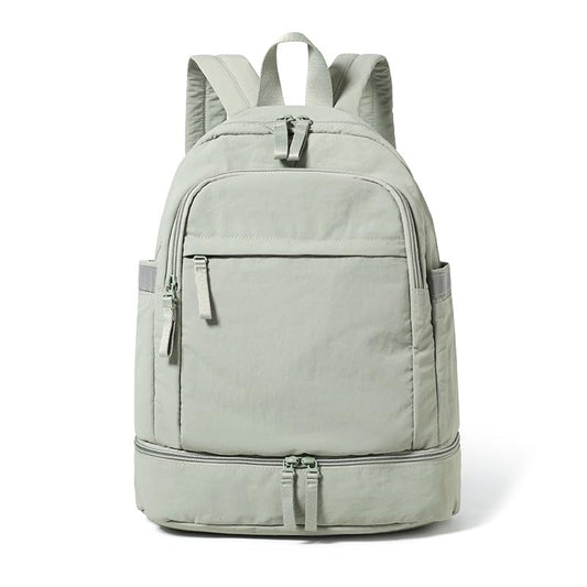 lightweight Gym Backpack for Women Men, with Shoe Compartment, Waterproof Sports Backpack for Yoga Fitness Sports-green - color: Green