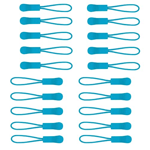 Urmspst 20PCS Zipper Pulls Replacement Zipper Tabs, Blue - color: 03. Blue