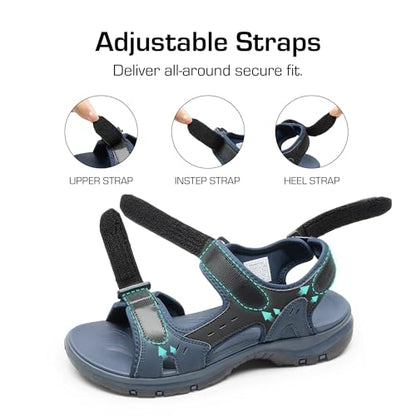 DREAM PAIRS Men's Hiking Beach Summer Water Sandals - color: Navy, size: 12