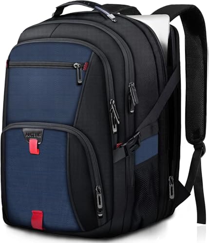 ANTERK Extra Large Backpack, Travel Laptop Backpack, Sturdy TSA Water Resistant 17.3 Inch Backpacks, Anti Theft Business Computer Backpacks Gifts for Men Women, Blue - color: Blue, size: 17 inch