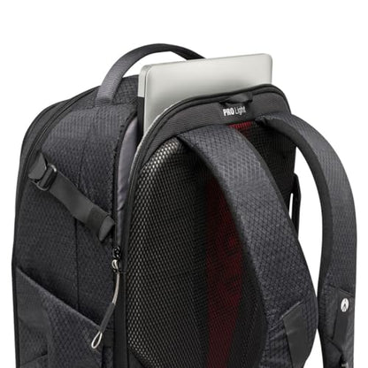 Manfrotto PRO Light Frontloader M, Professional Camera Backpack, Side and Front Access, Tripod Mount, Padded Backpack with Interchangeable Dividers, Black
