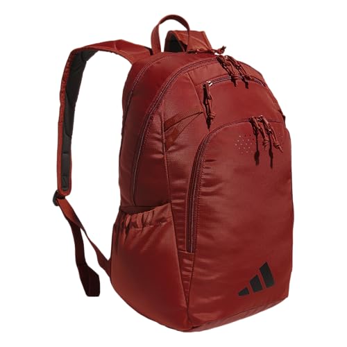 adidas Defender 5 Backpack for Sports, Gym, School and Travel, 33L, Preloved Ruby Red/Black, OSFA - color: Preloved Ruby Red/Black