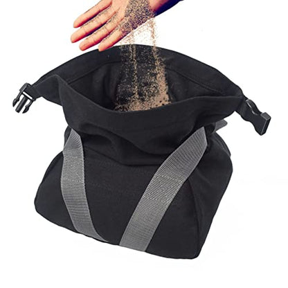 Workout Sandbag Tear with Ergonomic Handle, Canvas Weightlifting Sandbag for Fitness Exercise, Adjustable 0-25 lbs Fillable Training Bag for Home Gym and Outdoor Use
