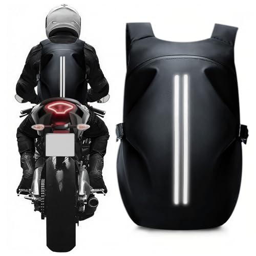 Motorcycle Helmet Backpack, Luggage Backpack for Men, Motorcycle accessories, Motorbike Riding Bags, Bikers backpack, Large Capacity Laptop Bag - color: B2-black-large