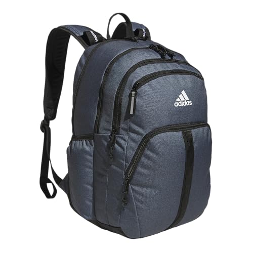adidas Prime 7 Backpack for Laptop, School and Travel, 37L - color: Twill Onix Grey/Black/White/2
