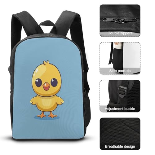 Travel Laptop Backpack Slim Durable Lightweight Back Pack Cute A Yellow Chicken Small Backpack For Women Men - color: A Yellow Chicken
