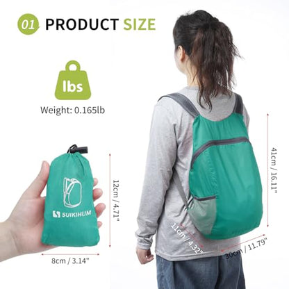20L Ultra Hiking-Daypack Lightweight Foldable Travel Packable Backpack for Camping Cycling Outdoor,Lake Blue - color: Lake Blue