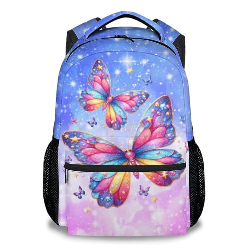 Backpack for Girls - Butterfly Backpacks for Kids Toddlers - Bookbag Gifts for Daughter - Lightweight School Bag for Kindergarten/Preschool/Elementary(17 Inch) - color: Color-2