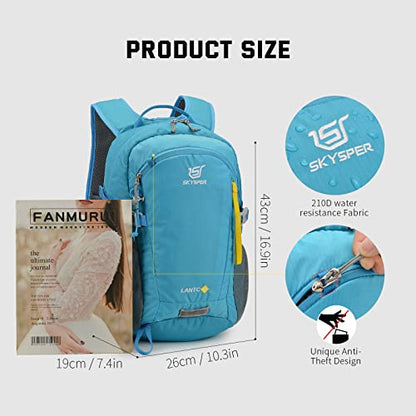 SKYSPER Small Hiking Backpack, 20L Lightweight Travel Backpacks Hiking Daypack for Women Men - color: Lantc20-skyblue, size: 20l