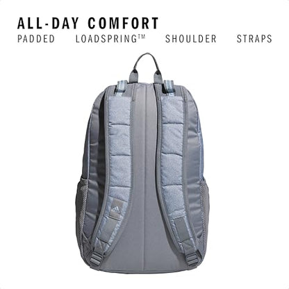 adidas Excel 7 School Backpack for Laptop, Gym and Travel, 34L, Twill Grey/Clear Sky Blue/Grey/7, OSFA - color: Twill Grey/Clear Sky Blue/Grey/7, size: One Size
