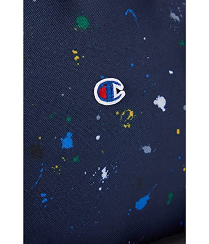 Champion Manuscript Backpack with Padded Adjustable Straps, Water Bottle Pocket for Work, Travel, Daily Use - color: Navy Combo