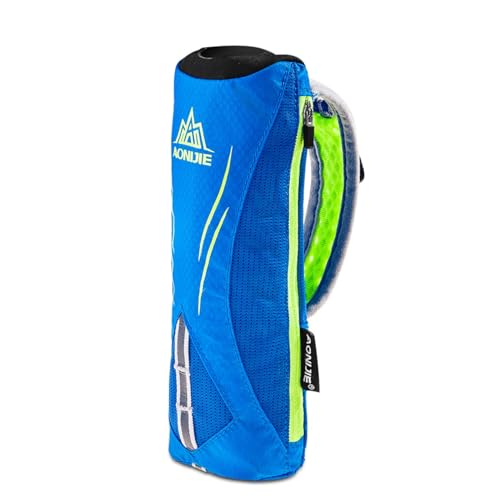 Azarxis TPU Soft Flask Collapsible Water Bottle Running Folding Gel Water Reservoir Handheld for Hydration Pack Hiking Cycling Climbing Jogging Marathon Trail Race - color: #01 Black Handheld Bottle Carrier - Bottle Not Included