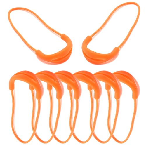20pcs Colorful Zipper Pulls Replacement, Nylon Cord Zipper Tab for Jackets, Handbags, Luggage, Boots, Multiple Colors Available (Orange) - color: Orange