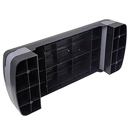 27" Adjustable Exercise Equipment Step Platform For Sports & Fitness (black & grey)