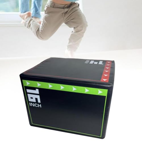 Agility Jump Plyometric Box 3-in-1 Non-Slip Heavy-Duty Foam for Home Gym Workouts