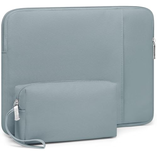 HYZUO 13 Inch Laptop Sleeve Bag Set for MacBook Air 13 M5/M4/M3/M2/M1 A3449 2026-2018, 13" MacBook Neo 2026 A3404, MacBook Pro 13 M2/M1 2026-2016, iPad Pro/Air 13, XPS 13, Surface Pro, Ash Blue - color: Ash Blue, size: 13 Inch
