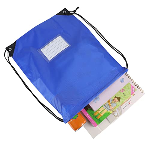 CODOBON 50 Pack Drawstring Bags,Bulk Draw String Backpack, DIY Gym Sports Cinch Bag Sackpack for Women Men, Blue - color: Blue