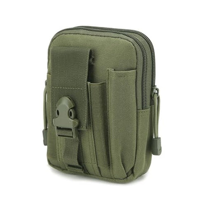 Belt Pouch, Tactical Molle Phone Pouch EDC Utility Pouches Waist Bag, Small Cell Phone Holster Gear Tool Gadget Pocket for Men - color: Green