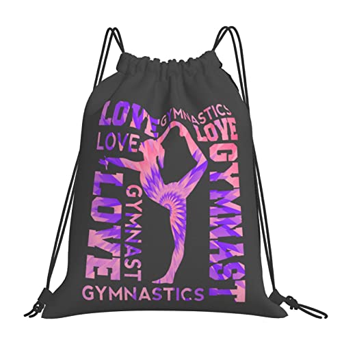 Gymnastics Drawstring Backpack Gym String Bag Drawstring Sackpack Sport For Womens Mens - color: A11 Gymnastics