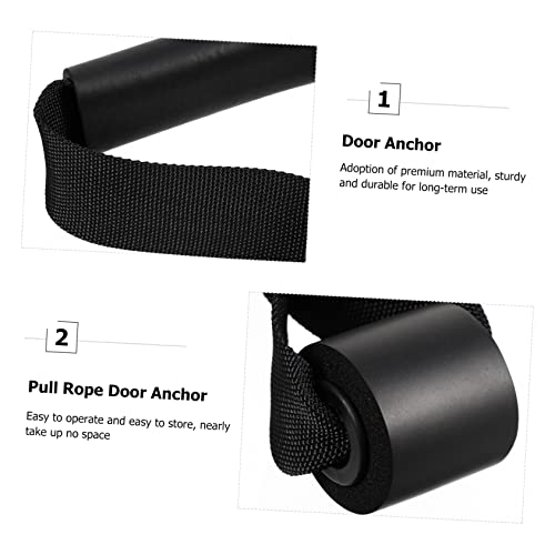 Yardwe 2pcs Fitness Training Strap Door Anchor Lightweight Pull Rope Door Buckle for Resistance Bands Home Gym Equipment and Functional Training Rehabilitation and Yoga