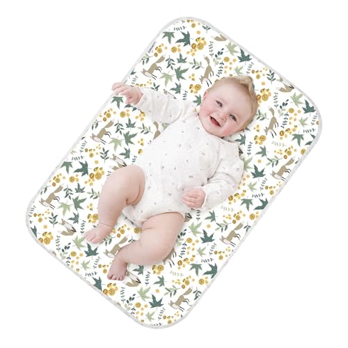 Baby Diaper Changing Pad – 31.5" x 21.5" Extra Large Waterproof Absorbent Portable Changing Mat, Reusable Changing Pad Liner for Travel or at Home Use(Fox) - color: Fox