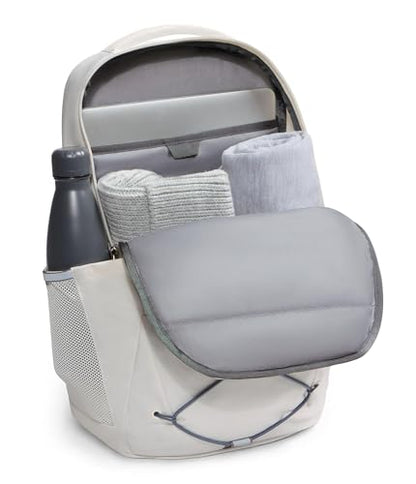 The North Face Women's Jester Everyday Laptop Backpack - Commuter Travel Bag, Laptop Sleeve, Water-Repellent, White Dune/Granite Grey, One Size - color: White Dune/Granite Grey