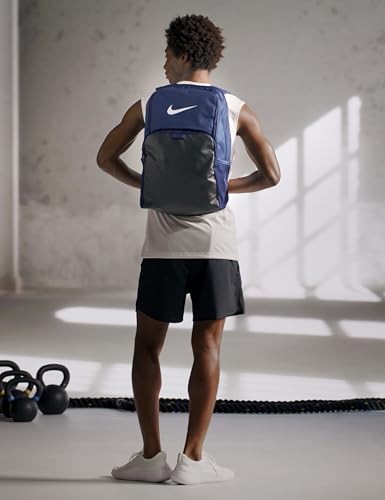 Nike Unisex Adult Gameday Brasilia 9.5 Training Backpack (24L or 30L) | Mens and Womens - color: Midnight Navy/Black/White, size: X-Large