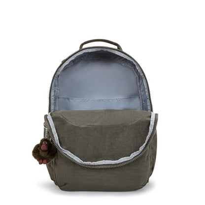 Kipling Women's Seoul Extra Large 17" Laptop Backpack, Durable, Roomy with Padded Shoulder Straps, Built-In Protective Sleeve - color: Field Green, size: 13.5''L x 17.75''H x 9''D