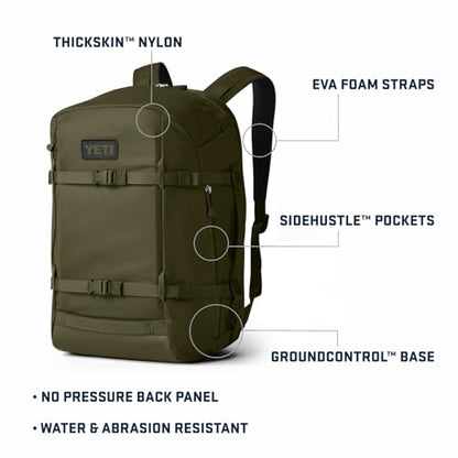 YETI Crossroads Backpack - color: Olive, size: 35L