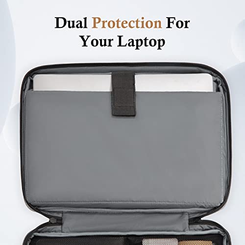 bagasin 14 Inch Laptop Sleeve Case Computer Bag for MacBook HP Lenovo Dell ASUS Acer Chromebook - color: Gray, size: 14