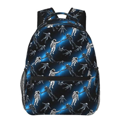Lightweight Commuter Backpack Astronaut And Scuba Diver Art, Casual Laptop Daypack with Multi Pockets for Work, Trips and Daily Commute - color: Pattern (232)