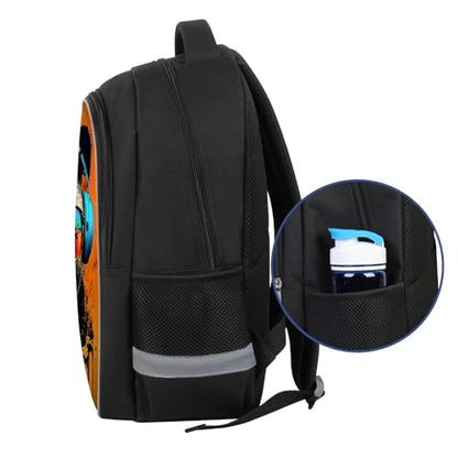 ZRENTAO Kids Backpack, 3D Reflective Cartoon, 600D Polyester & Dual Zippers, 17" Bookbag with Ergonomic Design for boys & girls age 6-18, Panda Space Style for school Children Kids - color: 05##panda