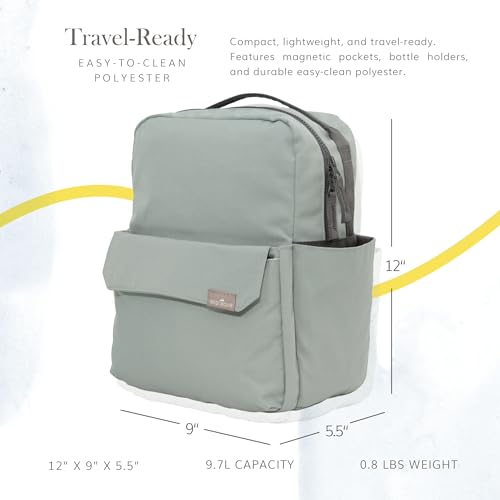 RED ROVR Mini Roo Lightweight Backpack | 6 pockets for everyday essentials (Sage) - color: Sage