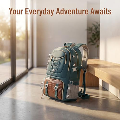 Spacious And Lightweight Outdoor Travel Backpack Featuring a Shoe Compartment - Ideal for Hiking, Camping, And (blue) - color: Blue