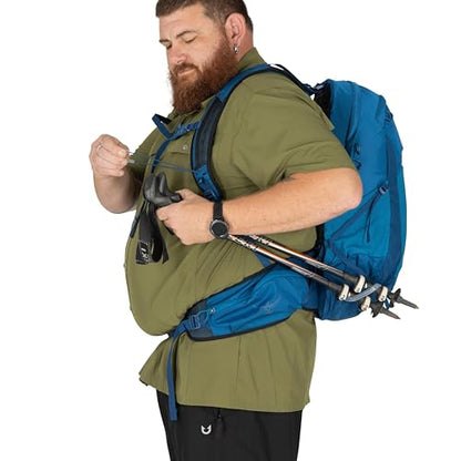 Osprey Talon 22L Men's Lightweight Hiking Backpack - Small Daypack for Travel & Camping, Green Canopy/Pine Leaf, Extended Fit - color: Green Canopy/Pine Leaf, size: 22L - Extended Fit