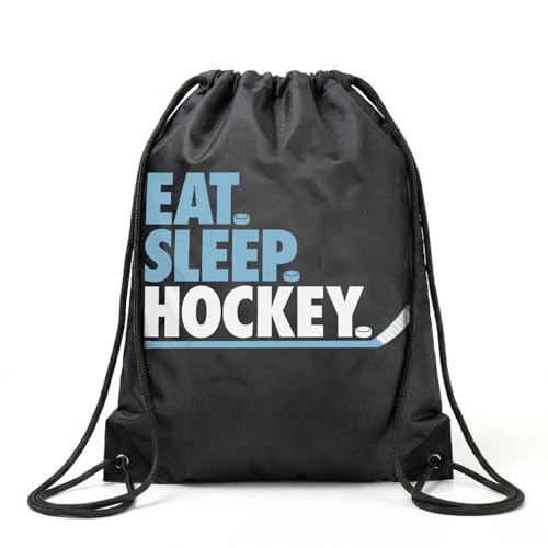 ChalkTalkSPORTS Hockey Sport Pack Cinch Sack | Eat Sleep Hockey