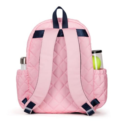 Ame & Lulu Kids Big Love Tennis Backpack - color: Quilted Blush