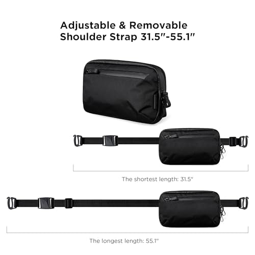 ALPAKA Elements Tech Case Mini - Compact Electronics Organizer, Small Cable Bag for Chargers and Earbuds, Phone Pouch, Travel Accessory Case, Crossbody Sling, Black X-Pac VX42