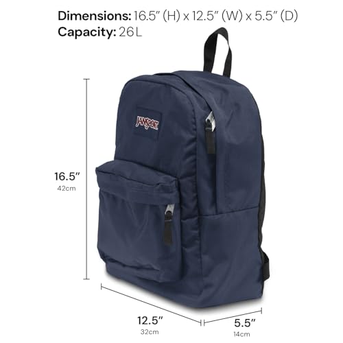 JanSport SuperBreak One Backpack - Durable, Lightweight Bag with 1 Main Compartment, Front Utility Pocket with Built-in Organizer, Premium Backpack, Faded Sage - color: Faded Sage