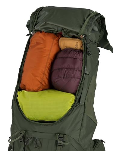 Osprey Kestrel 58L Men's Backpacking Backpack, Black, S/M