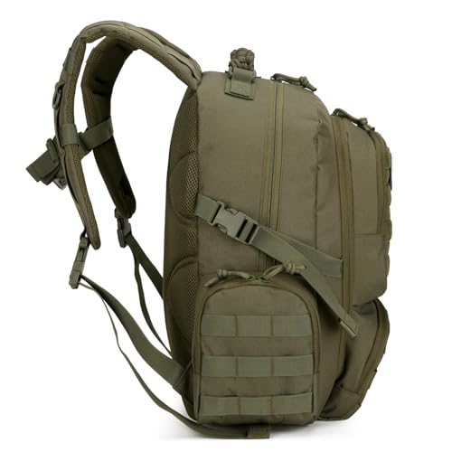 30L Military Tactical Backpack for Men 3 day Assault Pack Molle Backpack Tactical Hiking Rucksack - color: Army Green
