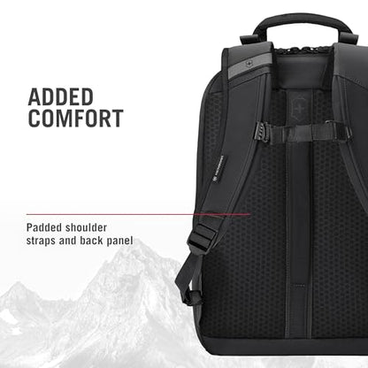 Victorinox Touring 2.0 City Daypack - Professional Laptop Backpack for Business & Outdoor Use - Features Waterproof Pouch - 17 Liters, Black - color: Black