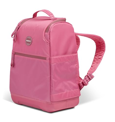 Igloo Tag Along 12-Can Satchel Cooler | Insulated Cooler Bag with Sturdy EVA Base - color: Thrift Pink, style: Backpack 30-Can